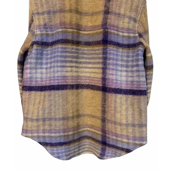 Wilfred Free Aritzia The Ganna Shirt Jacket Elaine Violet Purple Women's Size M - Picture 6 of 13